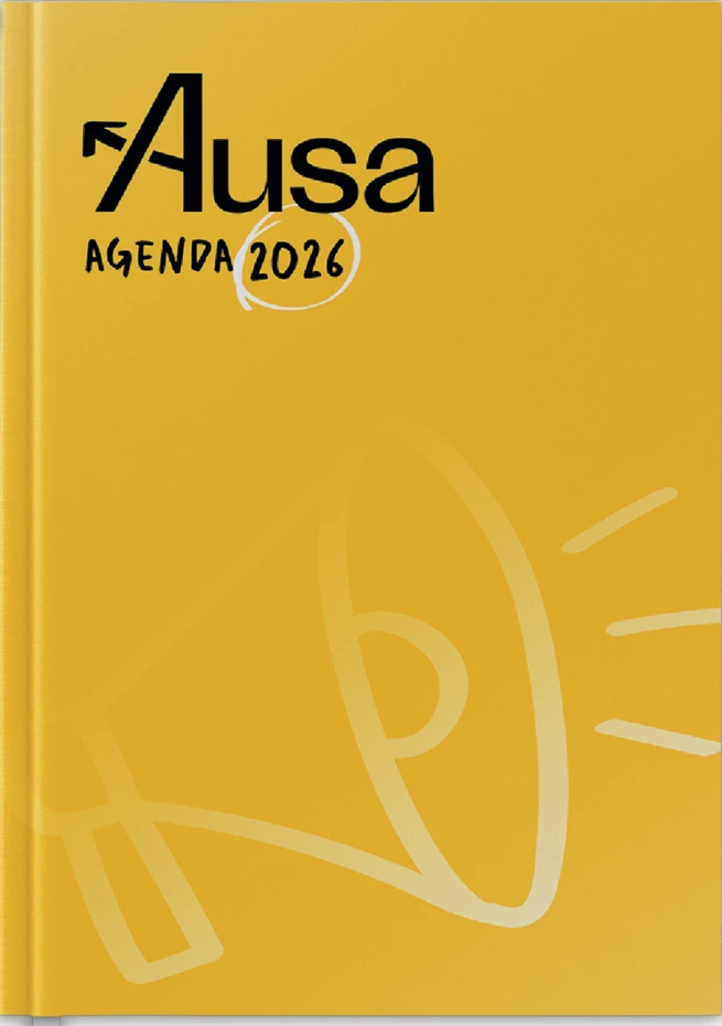 Aplicació de marca: agenda groga d’Ausa
